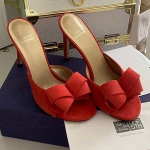Stuart Weitzman Suede Mules